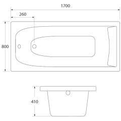 Ванна акриловая Iddis Edifice 170x80 EDI1780i91