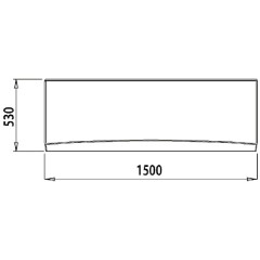 Панель фронтальная для ванны Iddis Pond 150 001150Ui93