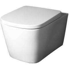 Унитаз подвесной BelBagno Albano BB120CHR+BB120SC безободковый