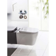 Унитаз подвесной BelBagno Albano BB120CHR+BB120SC безободковый