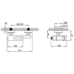 Смеситель для ванны Iddis Slide SLISB00i02WA