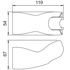 Держатель ручного душа Iddis 050CP00i53