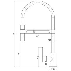 Смеситель для кухни Lemark Soul LM6006C