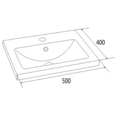 Тумба с раковиной Iddis Mirro 50 MIR50W0i95K