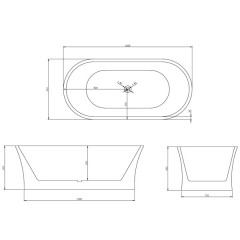 Ванна акриловая Abber AB9201-1.6