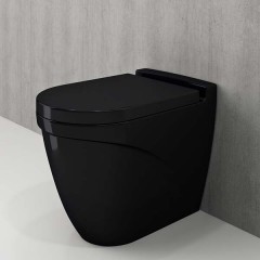 Унитаз приставной Bocchi Taormina Arch 1016-004-0129 чёрный матовый