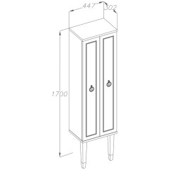 Пенал Opadiris Smile Порто 45 хром Z0000014874