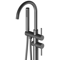Смеситель для ванны напольный Timo Saona 2300/03Y-CR черный