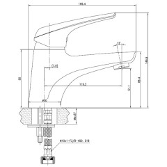 Смеситель для раковины Aquanet Conte SD91383 00187216