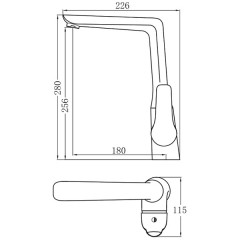 Смеситель для кухни Aquanet Pragmatic AF430-41C 00216770