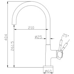 Смеситель для кухни Aquanet Steel AF210-41S 00225488