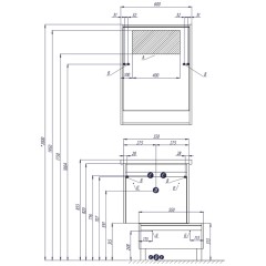 Комод Акватон Капри 60 таксония темная 1A231003KPDB0