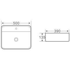 Раковина накладная BelBagno BB1321