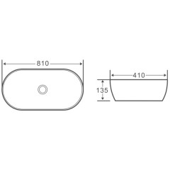 Раковина накладная BelBagno BB1349