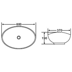 Раковина накладная BelBagno BB1087