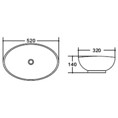 Раковина накладная BelBagno BB1147