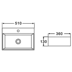 Раковина накладная BelBagno BB1340