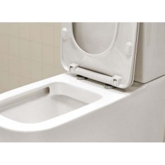 Унитаз BelBagno Alpina BB0159CPR+BB0159T+BB0159SC безободковый