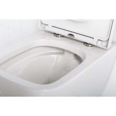 Унитаз подвесной BelBagno Alpina BB10100CHR+BB2032SC безободковый