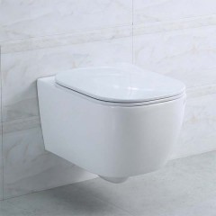 Унитаз подвесной BelBagno Genova BB1102CH+BB1102SC безободковый