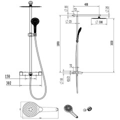 Душевая система Villeroy & Boch Embrace Plus TVS1083000261