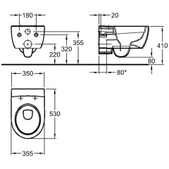 Инсталляция с унитазом Geberit Duofix iCon