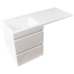 Тумба с раковиной Style Line ElFante Даллас 110 подвесной белый L