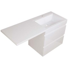 Тумба с раковиной Style Line ElFante Даллас 130 подвесной белый R