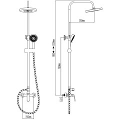 Душевая система Boch Mann Junior BM7227