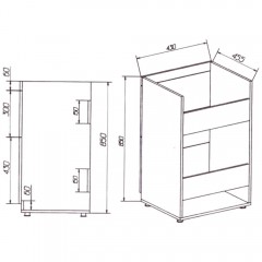 Тумба с раковиной Misty Мексика 105 R