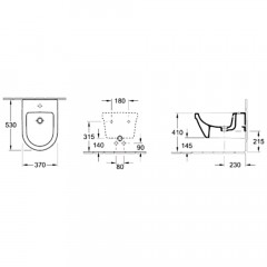 Биде подвесное Villeroy & Boch Omnia Architectura 54840001