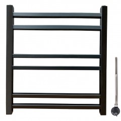 Полотенцесушитель электрический Ника Modern ЛМ 5 черный масляный 60x50