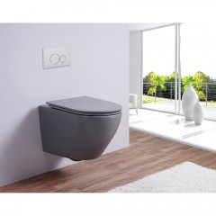 Унитаз подвесной Esbano Azalea matt grey безободковый
