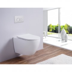 Унитаз подвесной Esbano Azalea white безободковый