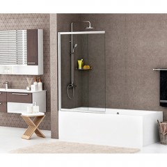 Шторка на ванну WasserKRAFT Main 41S02-100 WasserSchutz