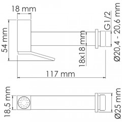 Гигиенический душ WasserKRAFT A136