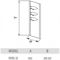 Душевое ограждение WeltWasser 900B-30