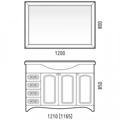 Зеркало Corozo Классика 120 SD-00000269