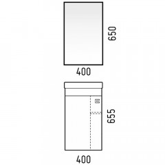 Зеркало-шкаф Corozo Комо 40 сонома SD-00000291