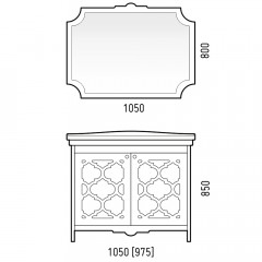 Зеркало Corozo Манойр 105 SD-00000272