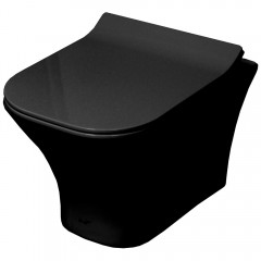 Унитаз подвесной Cerutti Vettore aria Matt black 2615E безободковый