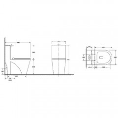 Унитаз WeltWasser Welzbach 001 GL-WT