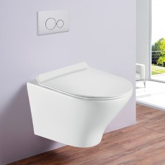 Унитаз подвесной Esbano Aster white безободковый