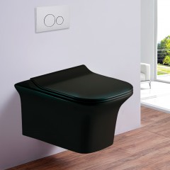 Унитаз подвесной Esbano Azul matt black безободковый