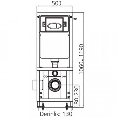 Инсталляция для подвесного унитаза SantiLine SL-01