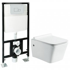 Инсталляция SantiLine SL-01 + унитаз SantiLine SL-5004 с сиденьем