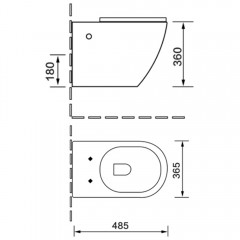 Инсталляция SantiLine SL-01 + унитаз SantiLine SL-5018 с сиденьем
