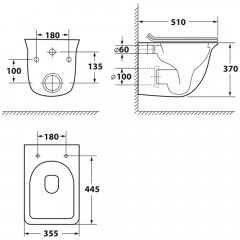 Инсталляция Grohe Rapid SL 38772001 + унитаз OWL Eter Ruta-H OWLT190203 безободковый с сиденьем