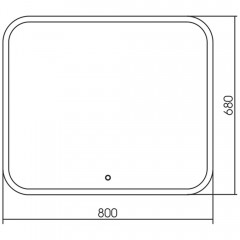 Зеркало Grossman Comfort 680680