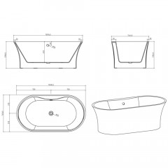 Ванна акриловая BelBagno BB201-1500-800